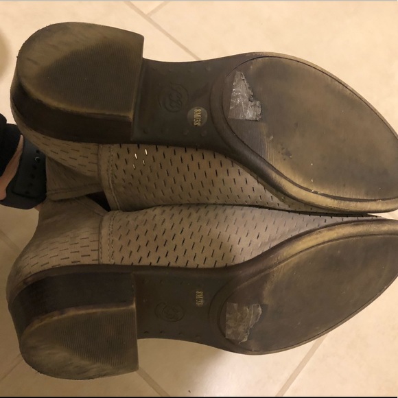 Lucky Brand Perforated Suede Booties - Picture 3 of 3